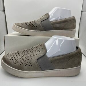 Vionic Women's 9.5 Kani Gray Suede Slip Ons‎ Comfort Orthotic Casual Sneakers